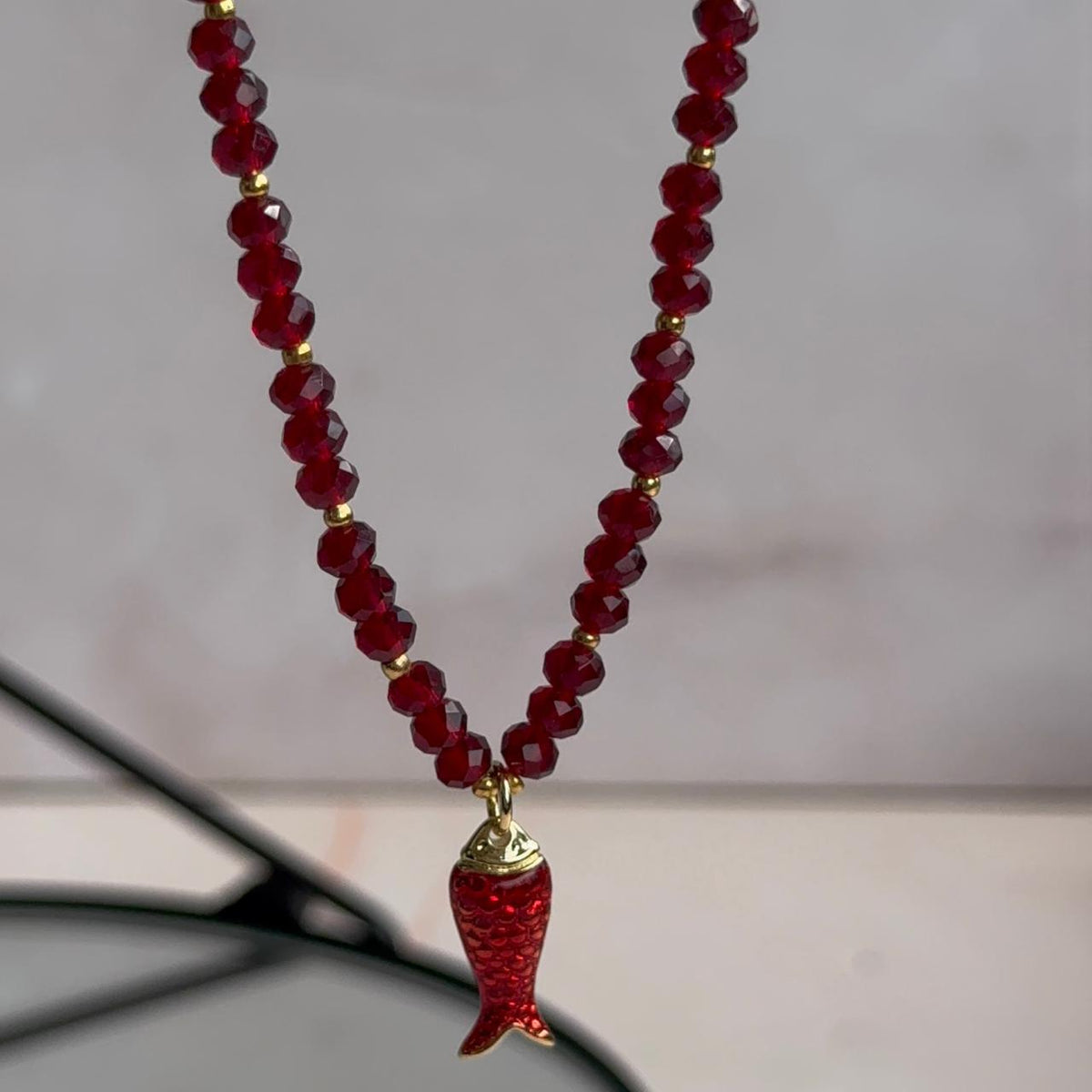 Collar Cristales Pececillo