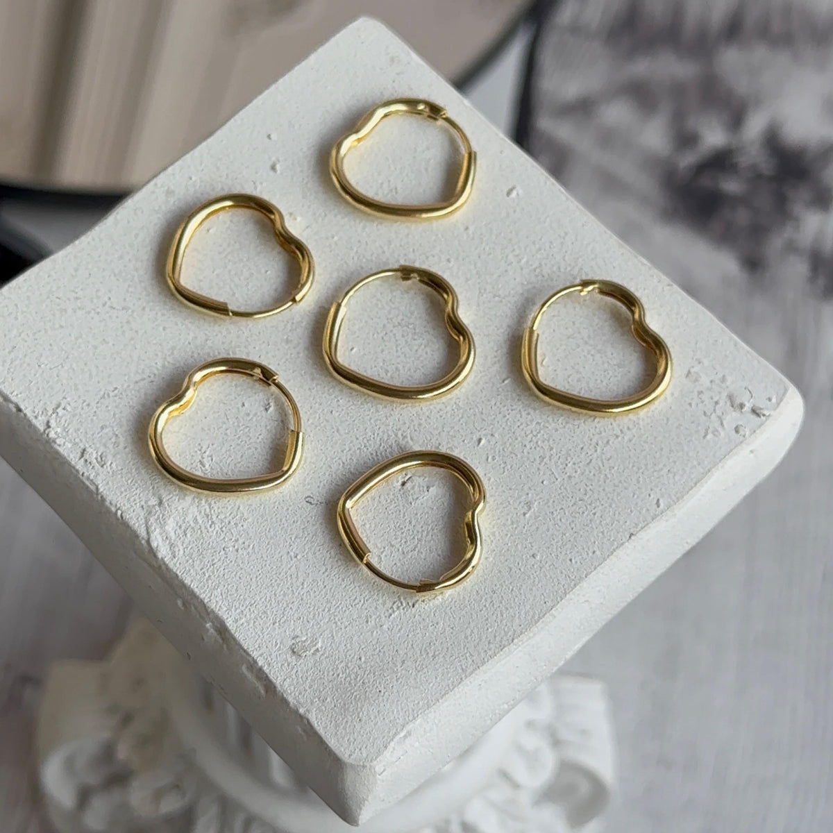 Aros Argolla Forma Corazón