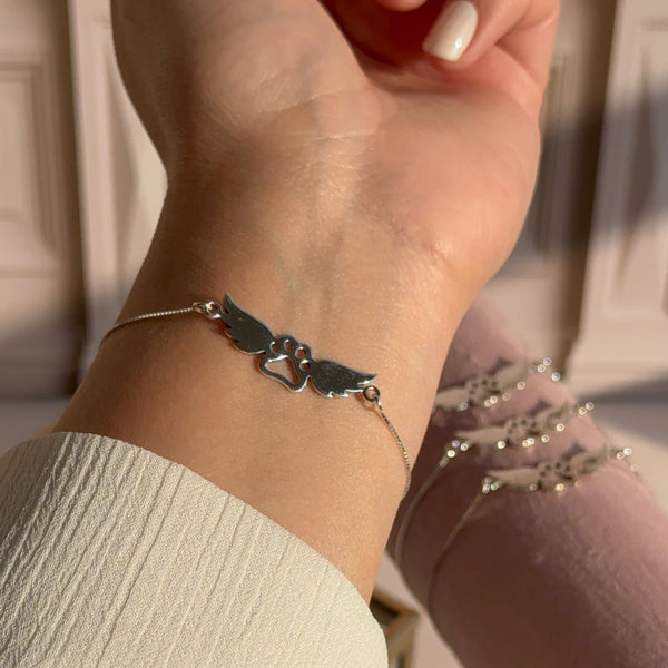 Pulsera Patita de Perro Ángel