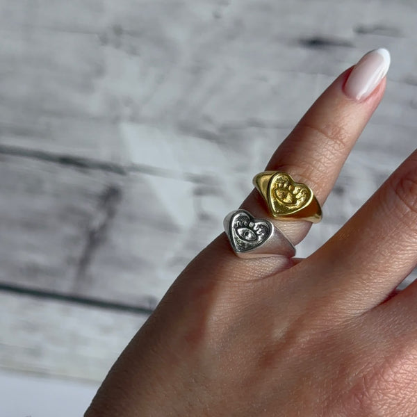 Anillo Midi - Corazón Ojito