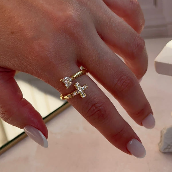 Anillo Cruz y Corazón