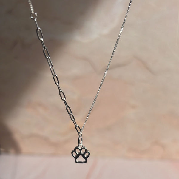 Collar Patita de Perro Plata 925