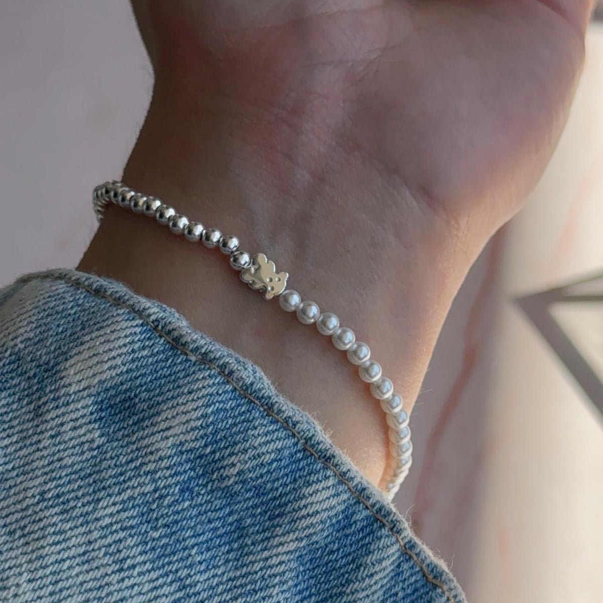 Pulsera Perlas Osito