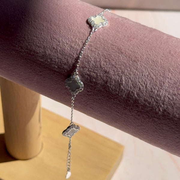Pulsera Trébol Nácar