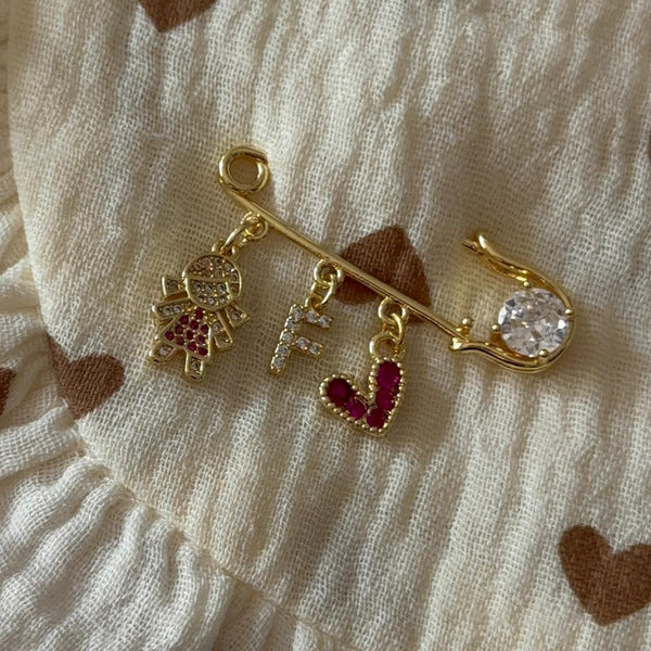 Prendedor Hija con Letra Personalizada