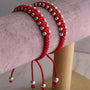 Pulsera Roja con Balines