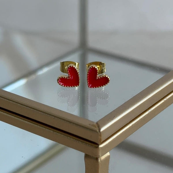 Aros Corazón Red