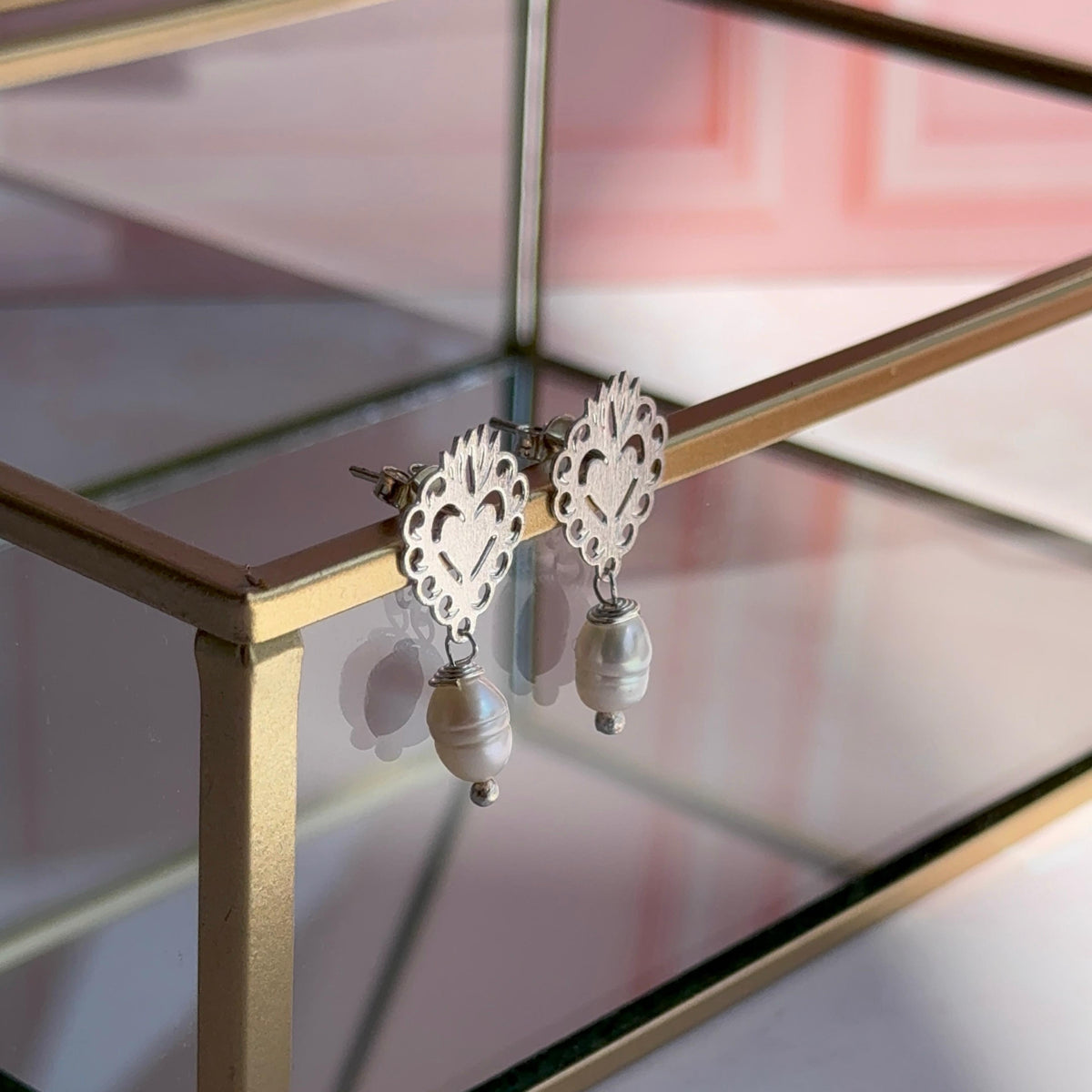 Aros Corazón Detente con Perla