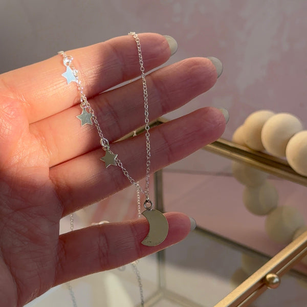 Collar Luna y Tres Estrellas
