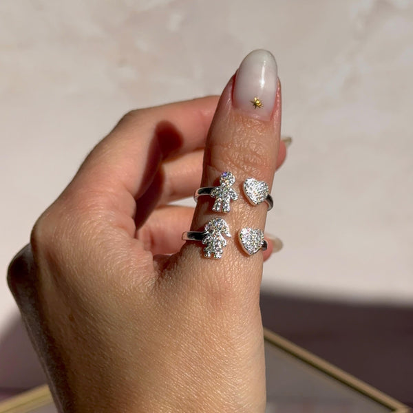 Anillos Corazón Hijo-Hija Circones