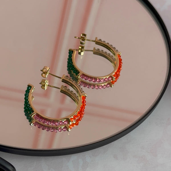 Aros Argolla Cristales