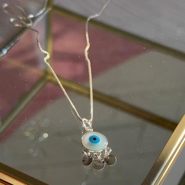 Collar Ojo Protector con Medallitas