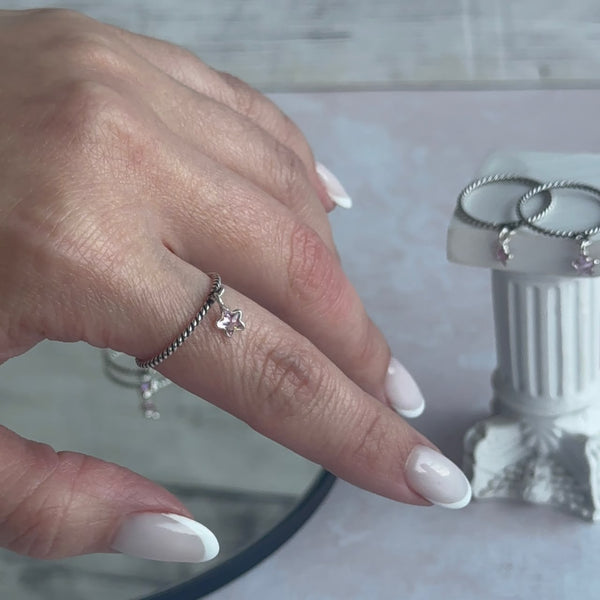 Anillo Estrella Colgante