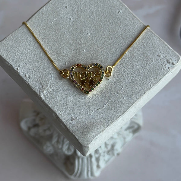 Collar Mamá Corazón Circones
