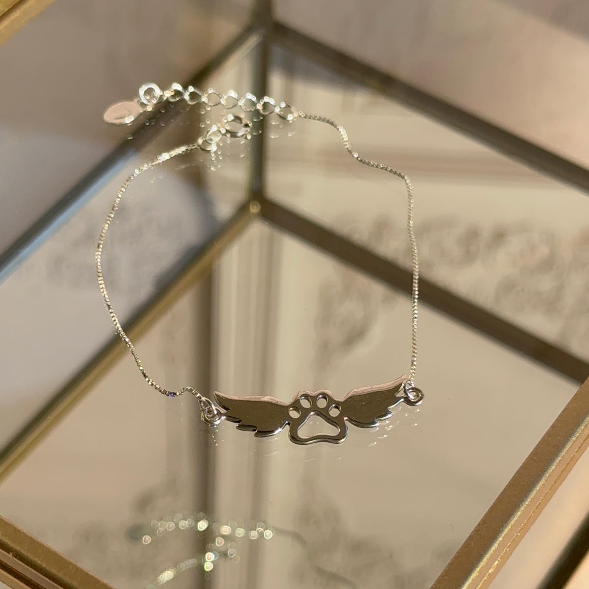 Pulsera Patita de Perro Ángel