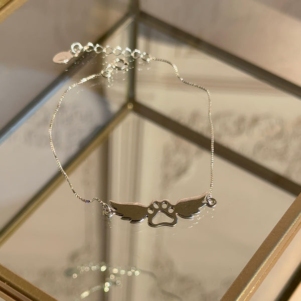 Pulsera Patita de Perro Ángel