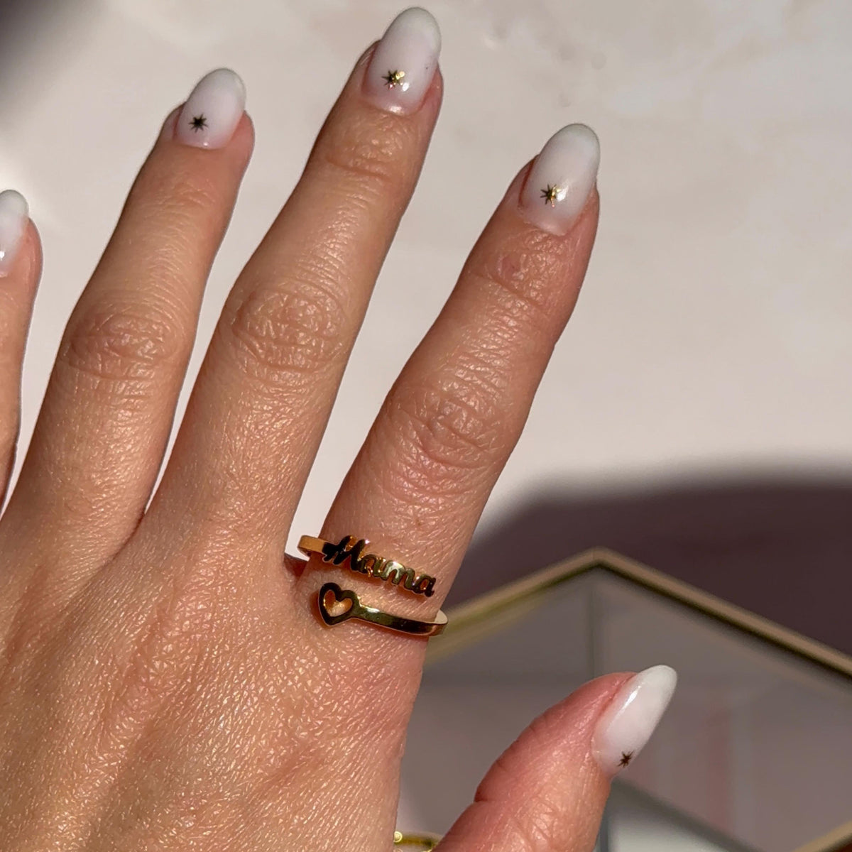 Anillo Mamá Baño de oro