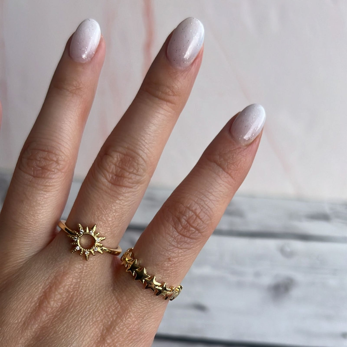 Anillo Sol - Anillo Estrellas