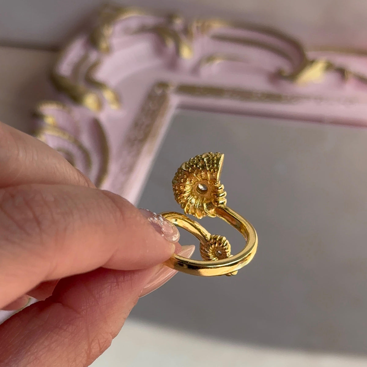 Anillo Dos Caracolas de Mar