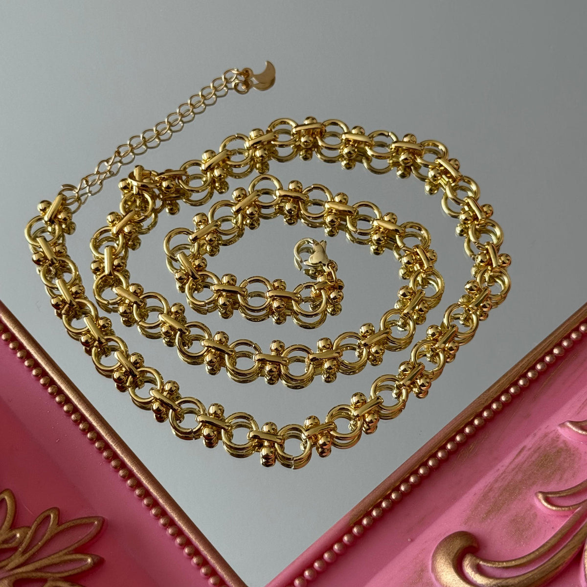 Cadena para Charms Modelo 1 Baño de oro