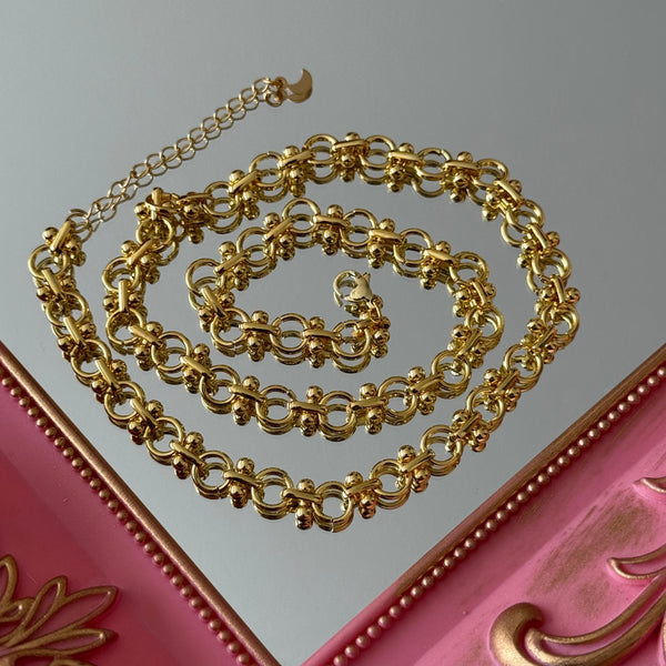 Cadena para Charms Modelo 1 Baño de oro