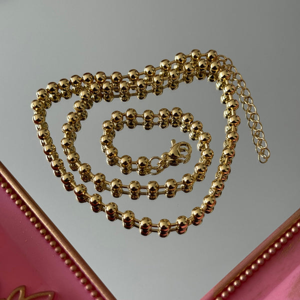 Cadena para Charms Modelo 4 Baño de oro