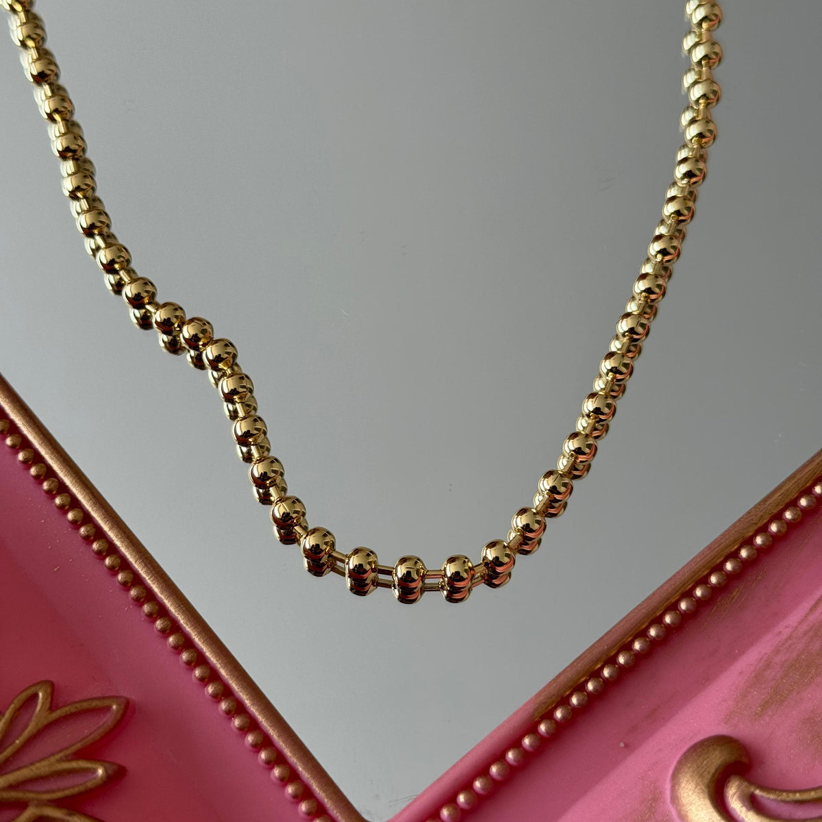 Cadena para Charms Modelo 4 Baño de oro