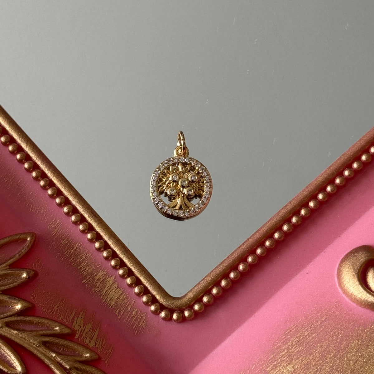 Charm Árbol de la Vida Circones Baño de oro