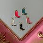Charm Bota Esmaltada Baño de oro