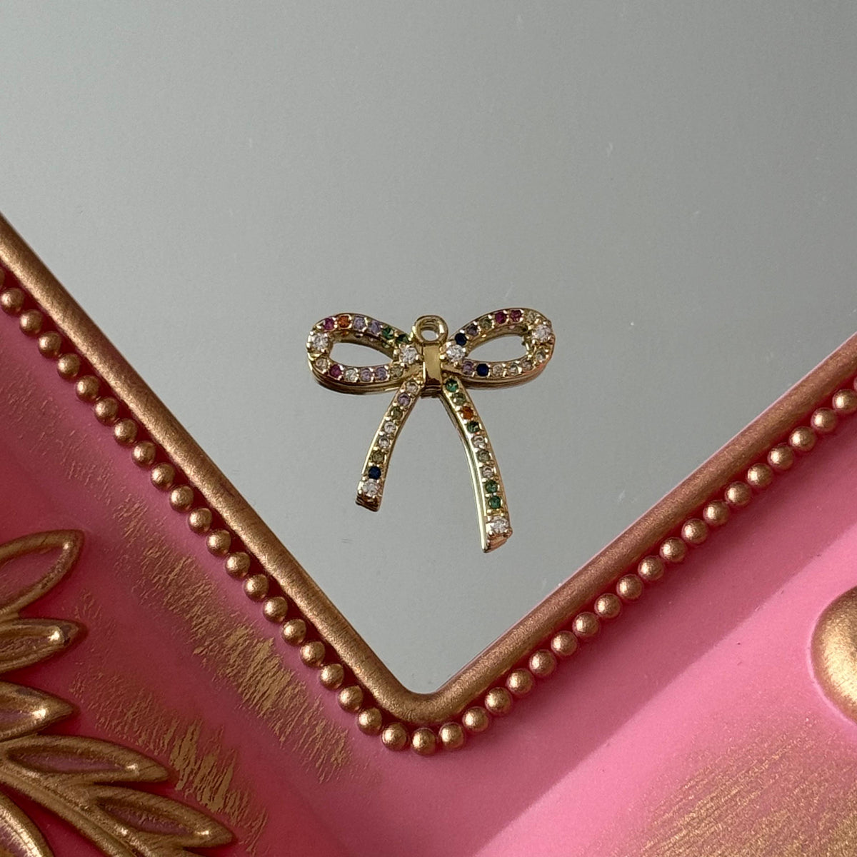 Charm Cinta Circones Baño de oro
