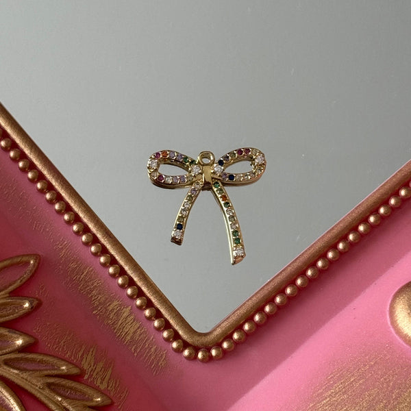 Charm Cinta Circones Baño de oro
