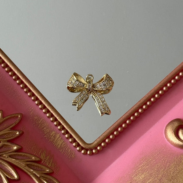 Charm Cinta Circones Baño de oro