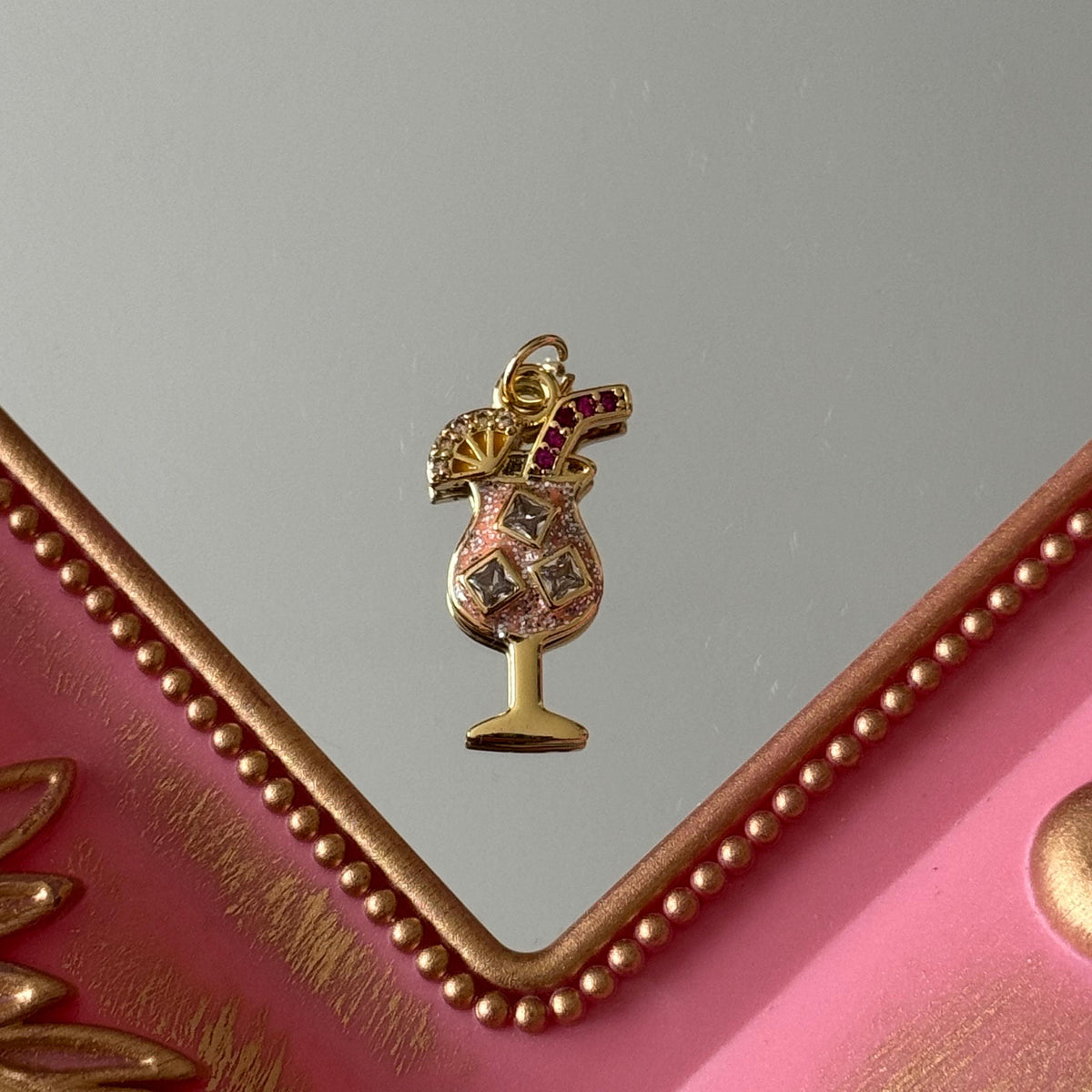 Charm Cocktel Brillitos Baño de oro