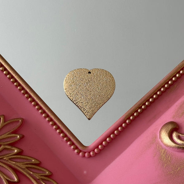 Charm Corazón  Baño de oro