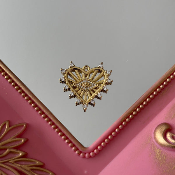 Charm Corazón Catalina Circones Baño de oro