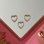 Charm Corazón Circones Baño de oro