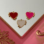 Charm Corazón Esmaltado Colores Baño de oro