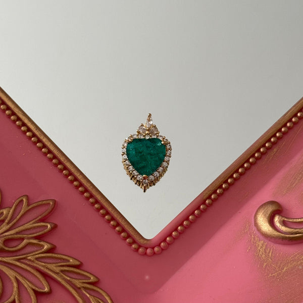 Charm Corazón Titanic Circones Baño de oro