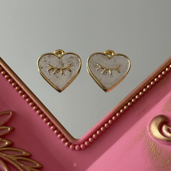 Charm Detente Ojito Baño de plata y Baño de oro