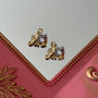 Charm Elefante Cristal y Circones Baño de oro