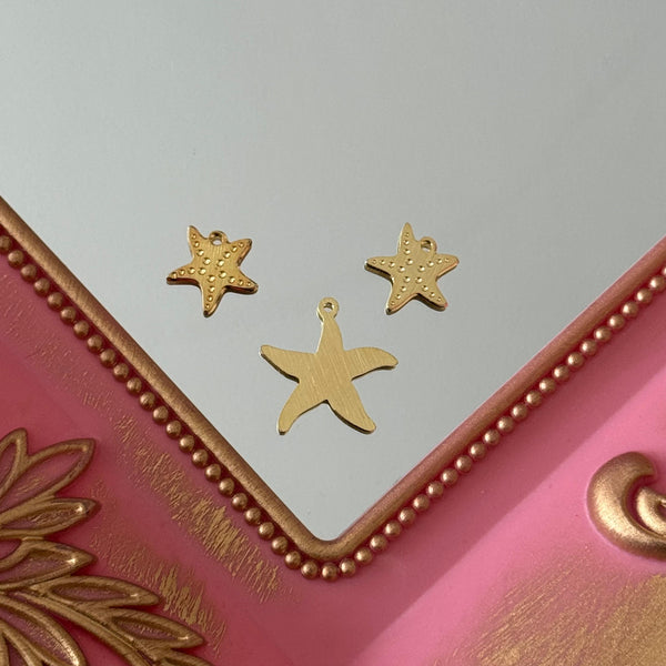 Charm Estrellitas de Mar Baño de oro