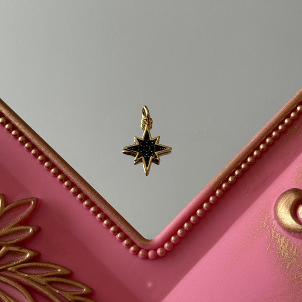 Charm Figuras Circones Negros Baño de oro