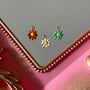Charm Flor Margarita Colores Baño de oro