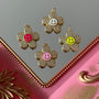 Charm Flor Smile Colores Baño de oro