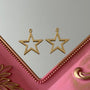 Charm Forma Estrella Calada Baño de oro