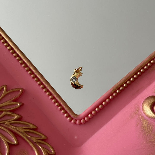 Charm Formas con Circón Baño de oro