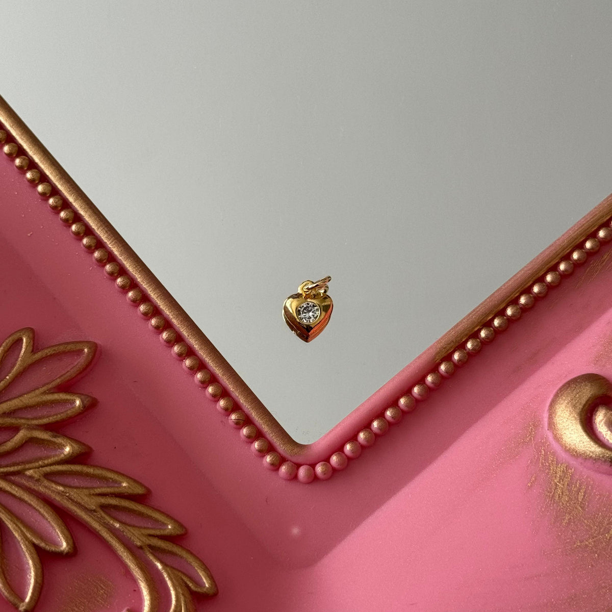 Charm Formas con Circón Baño de oro
