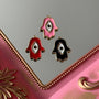 Charm Mano de Fátima Esmaltada Colores Baño de oro