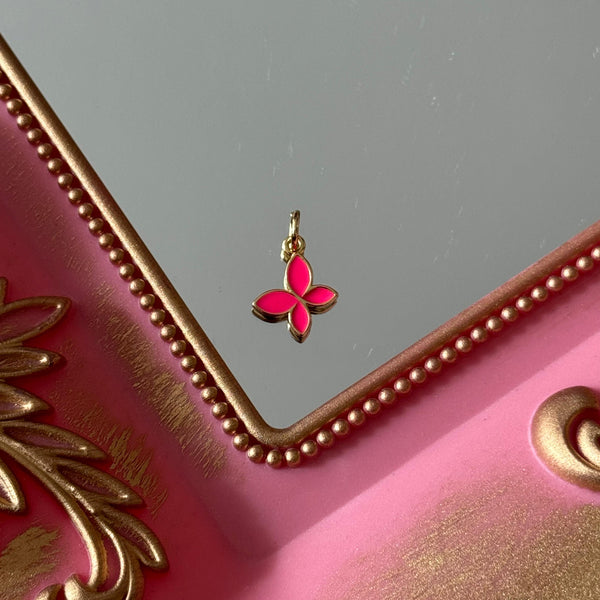 Charm Mariposa Esmaltado Colores Baño de oro