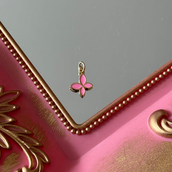 Charm Mariposa Esmaltado Colores Baño de oro